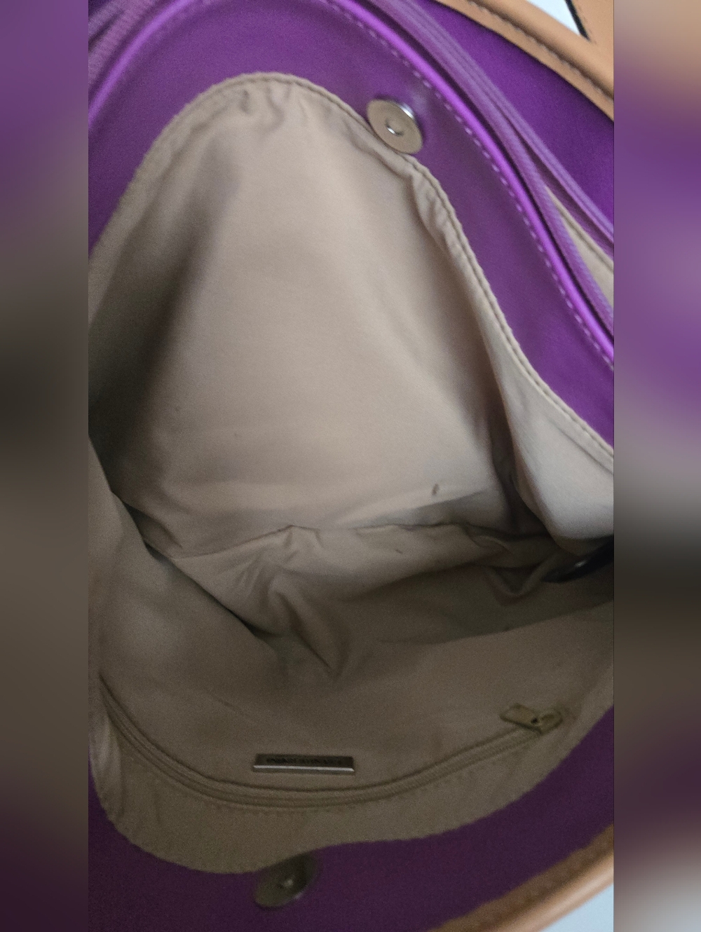 Pink and Tan Tote Bag - Picture 7 of 7